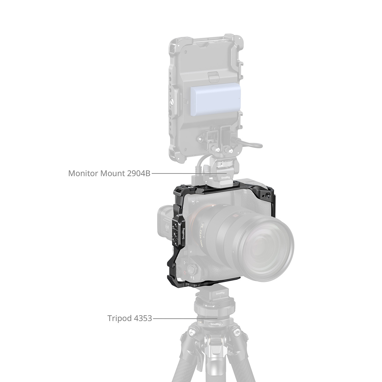 SmallRig Cage for Sony Alpha 7R V / 7 IV / 7S III / 1 / 7R IV / 7 V with Vertical Grip VG-C4EM 6114