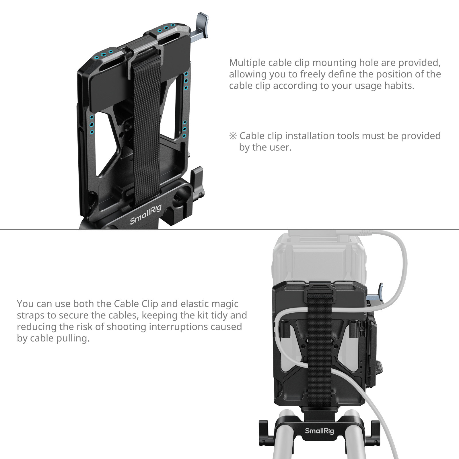 SmallRig V-Mount Battery Mount Plate Kit for 15mm LWS Rods 6117