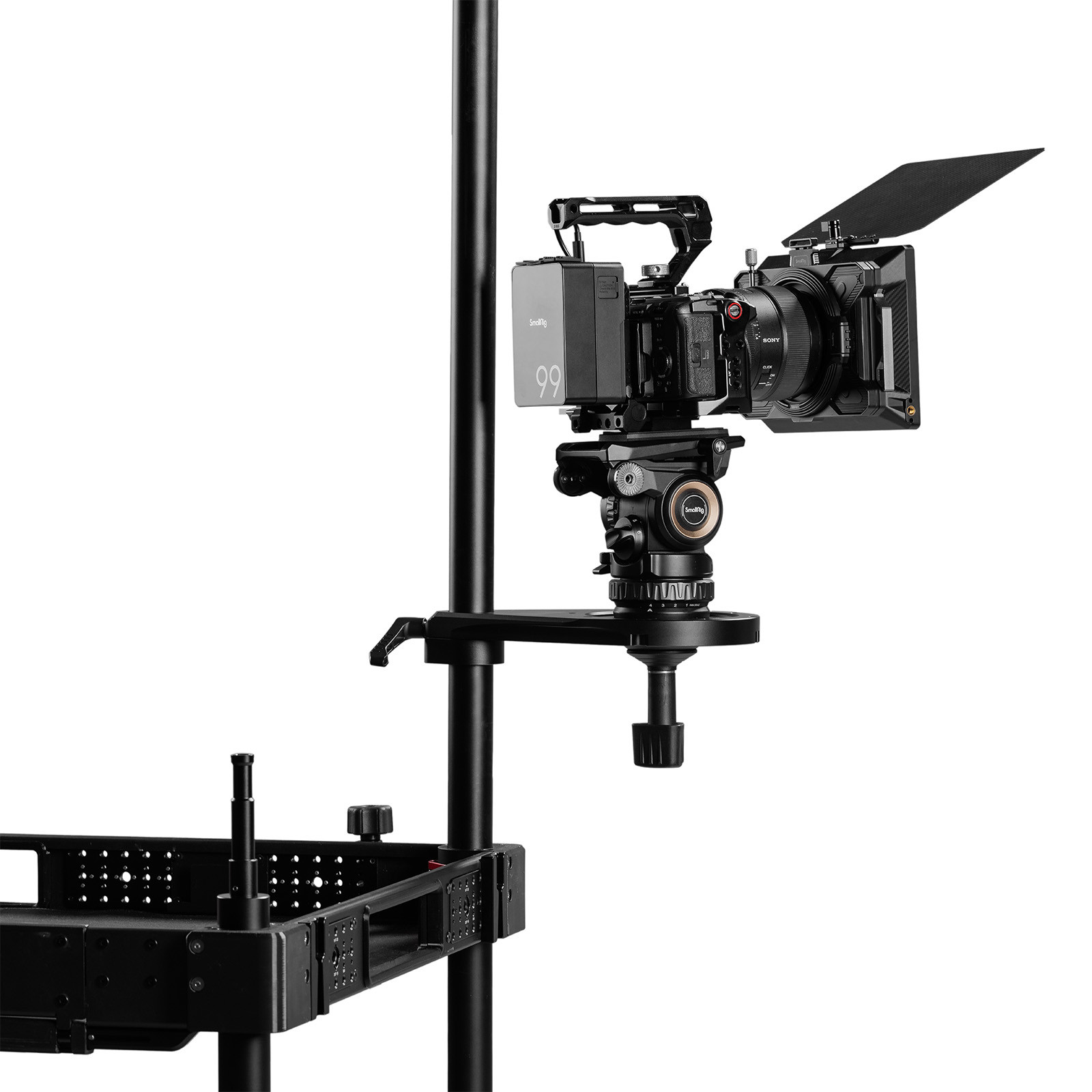 SmallRig Tripod Head Mount Plate for Camera Cart (75mm/100mm) 6253