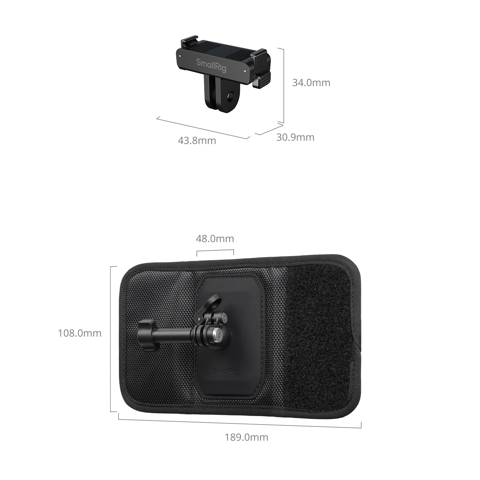 SmallRig Hook and Loop Backpack Strap Mount for DJI Osmo Action 6 / Nano 6306