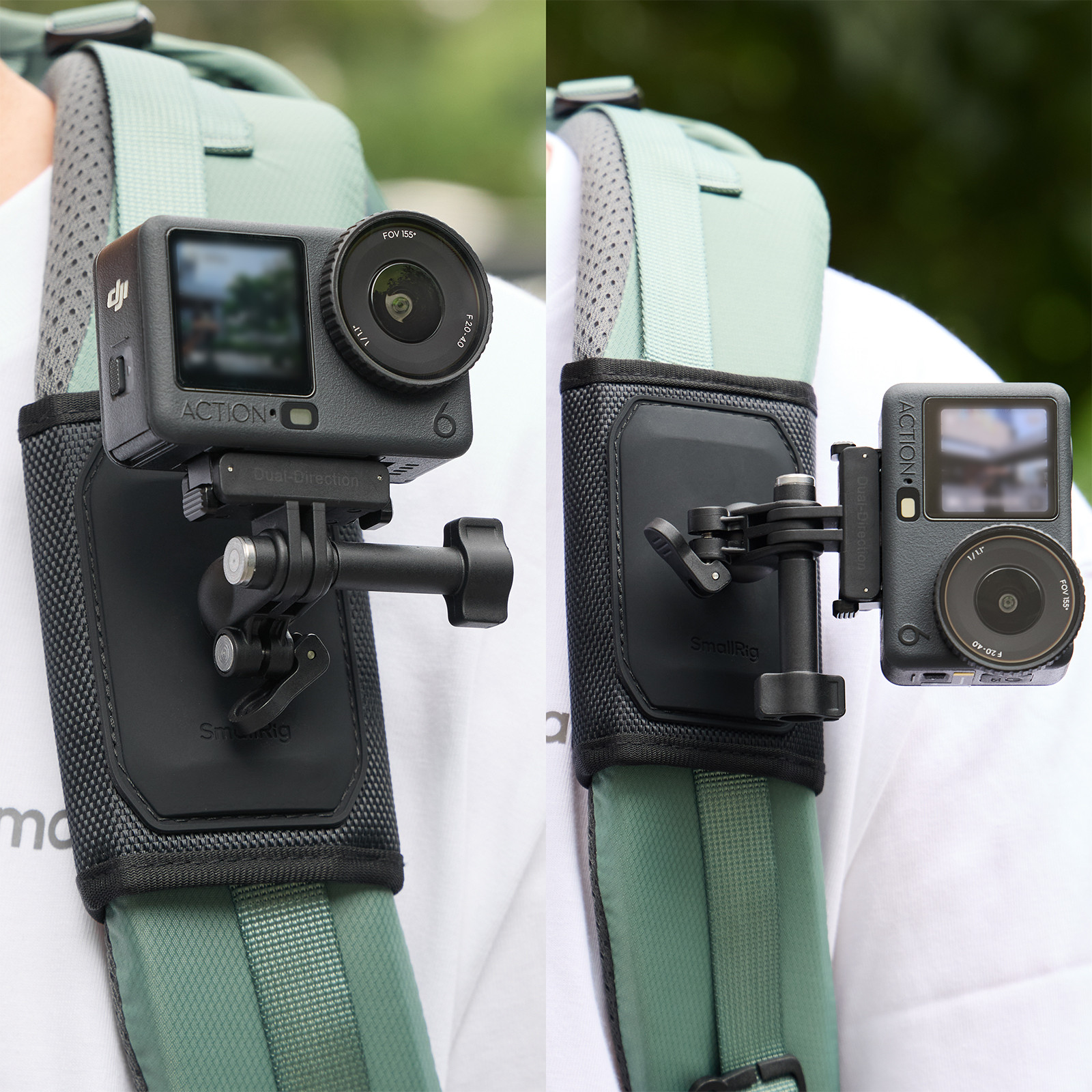 SmallRig Hook and Loop Backpack Strap Mount for DJI Osmo Action 6 / Nano 6306
