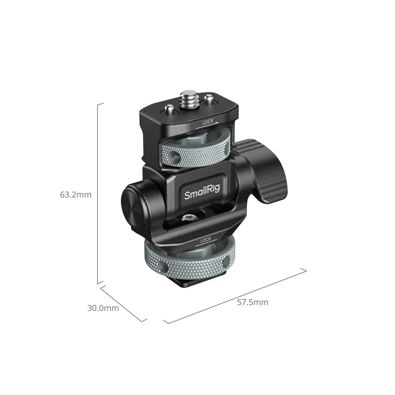 SmallRig Monitor Support for Horizontal & Vertical Shooting with Cold Shoe Mount 6313
