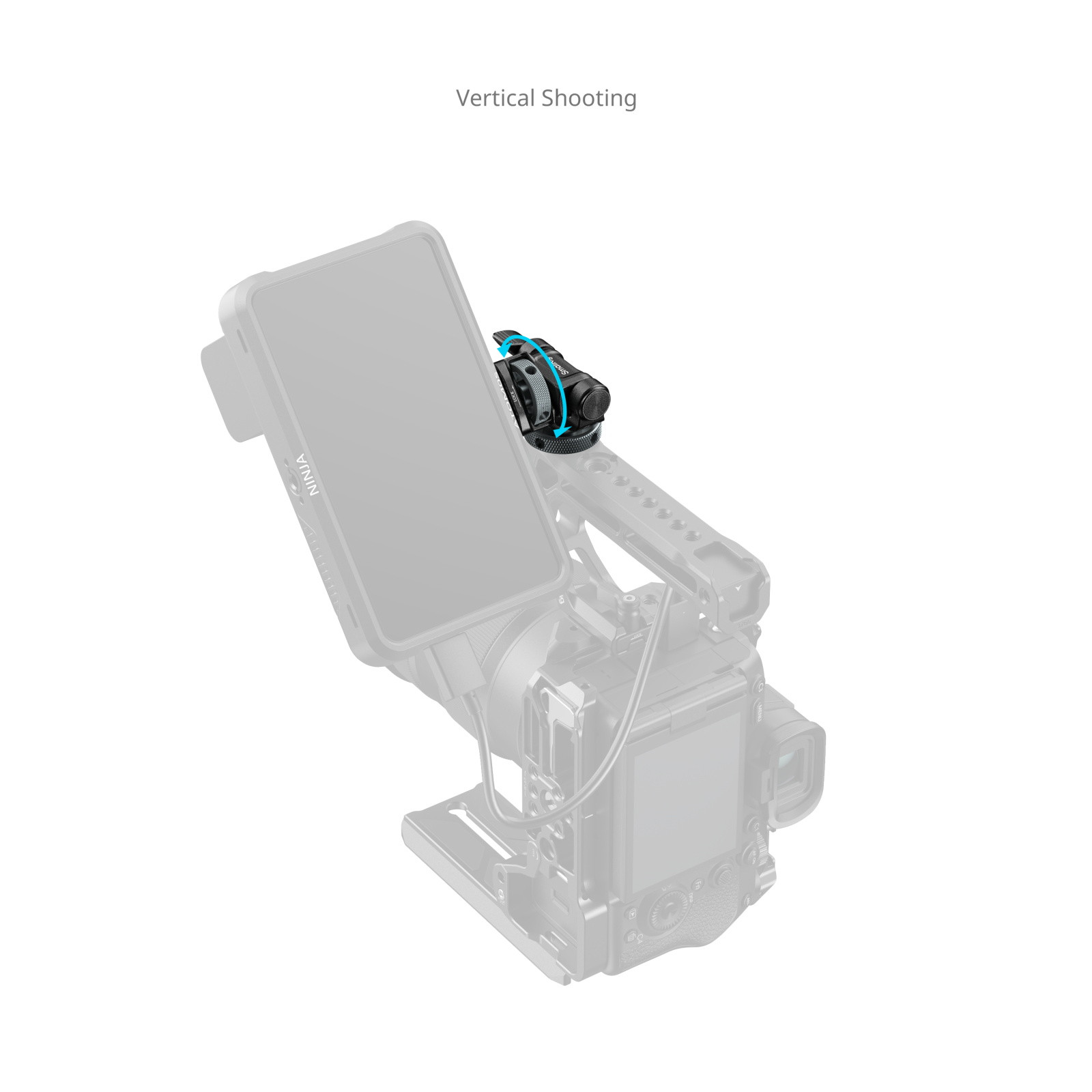 SmallRig Monitor Support for Horizontal & Vertical Shooting with Cold Shoe Mount 6313