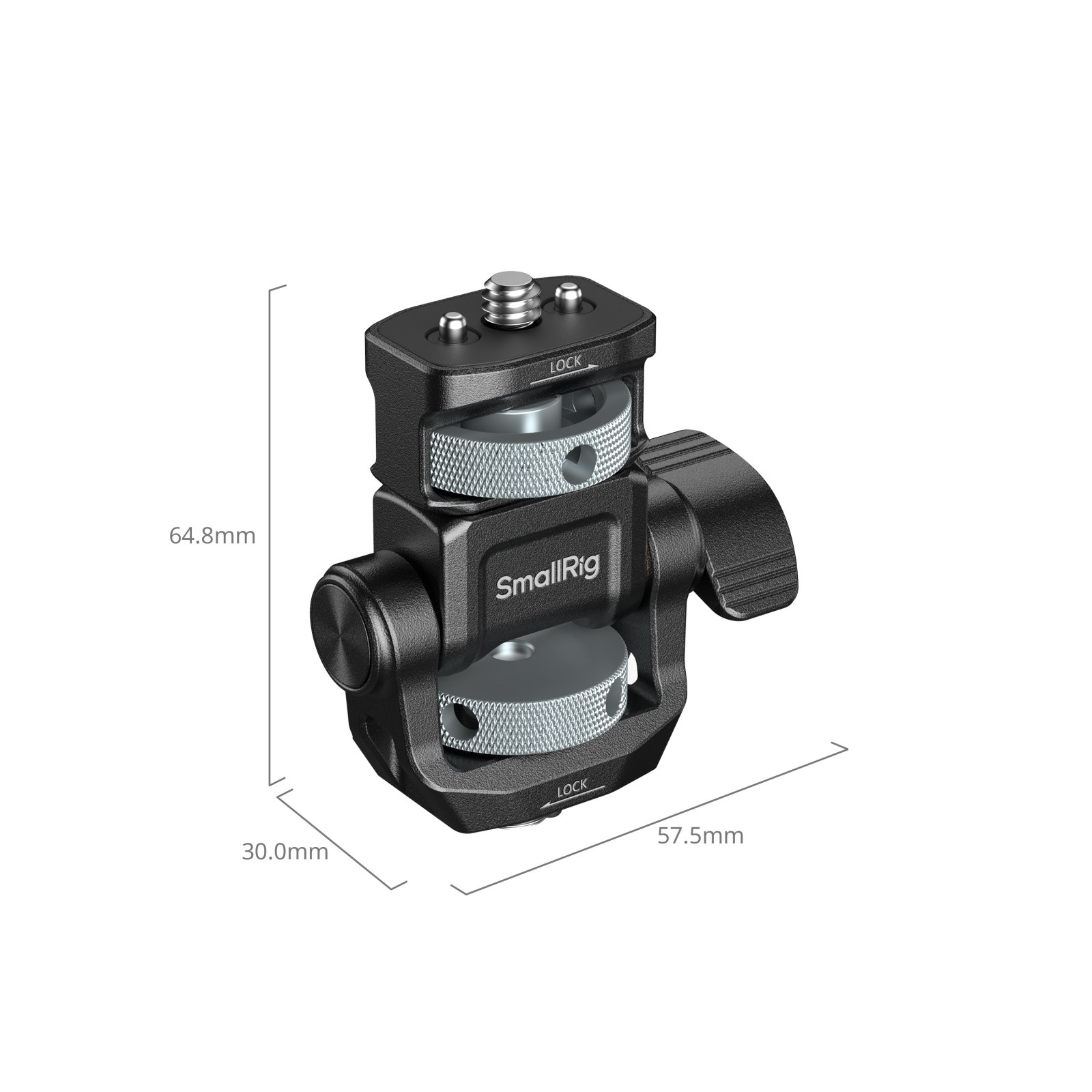 SmallRig Monitor Support for Horizontal & Vertical Shooting with ARRI 3/8"-16 Locating Screw 6314