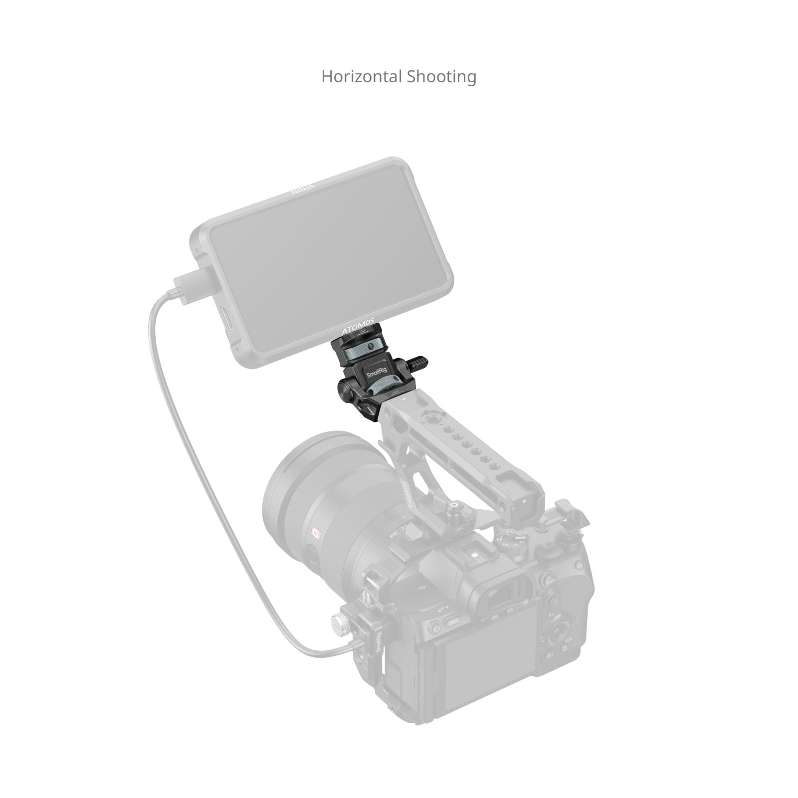 SmallRig Monitor Support for Horizontal & Vertical Shooting with ARRI 3/8"-16 Locating Screw 6314