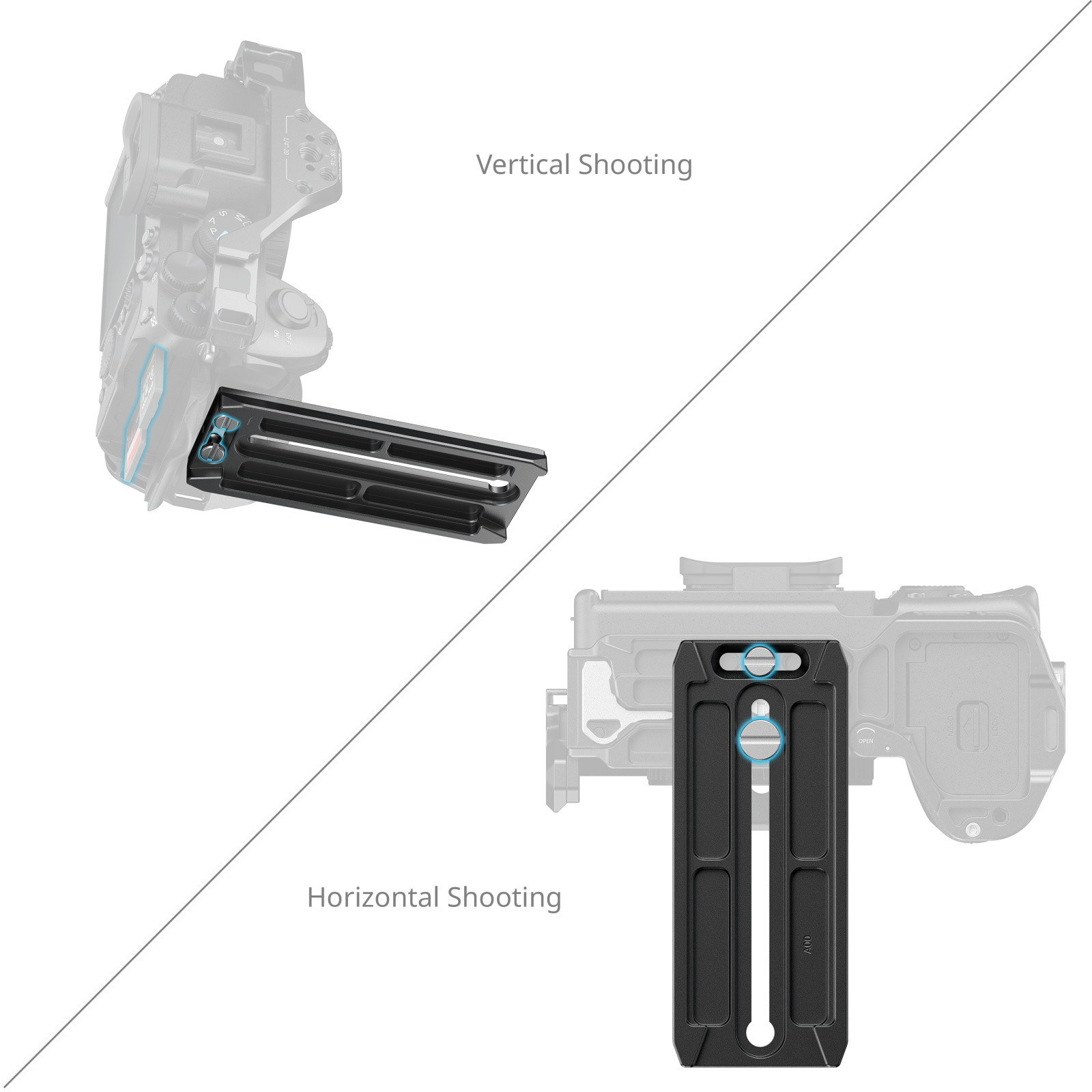 SmallRig Mount Plate Compatible with Manfrotto 501PL-Type 6318