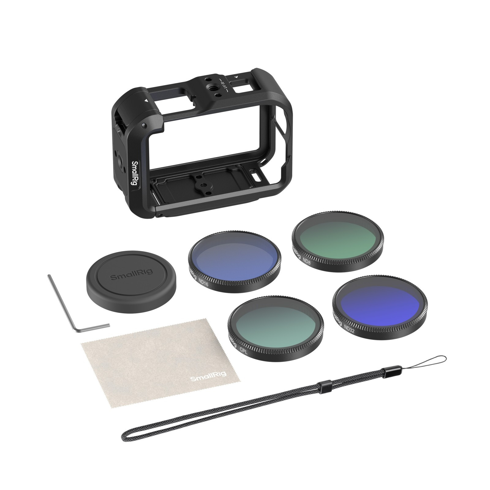 SmallRig Advanced Camera Cage Kit with Filters for DJI Osmo Action 6 6374