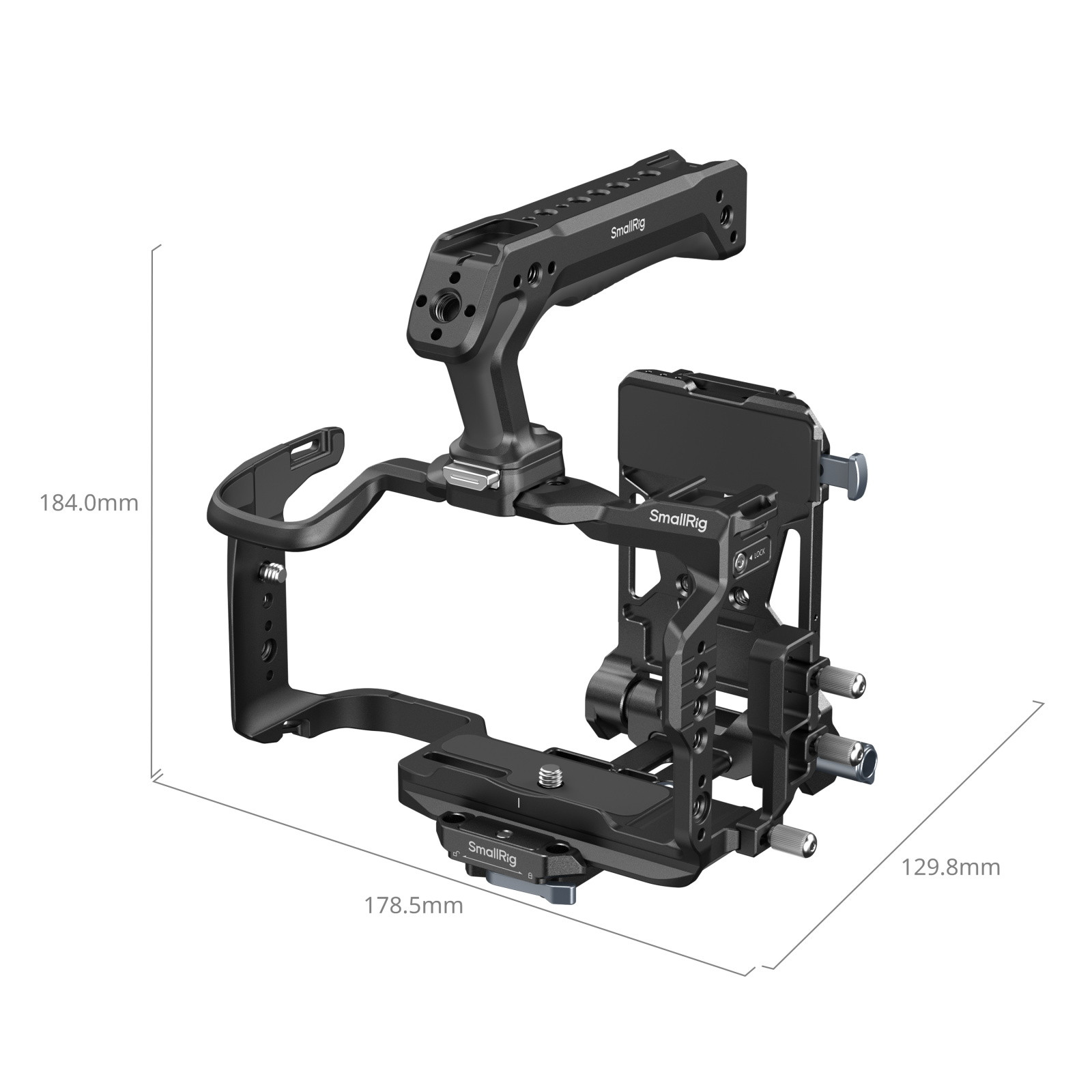 SmallRig "HawkLock" Quick Release Cage Kit with V-Mount Battery Plate for Canon EOS R6 V 6381