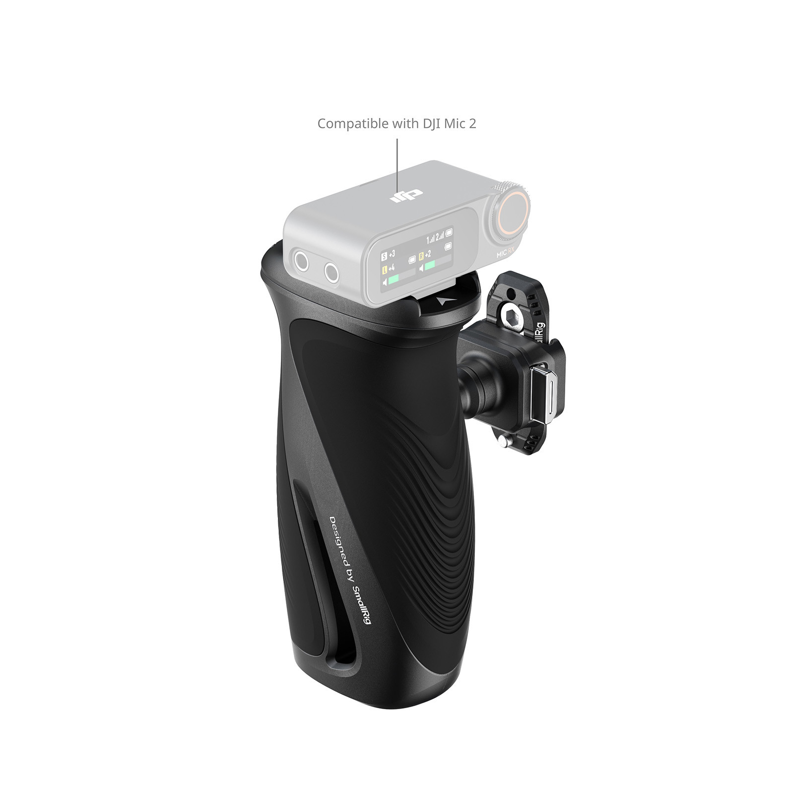 SmallRig Rotating Side Handle with "HawkLock" H21 Quick Release NATO Clamp 6405