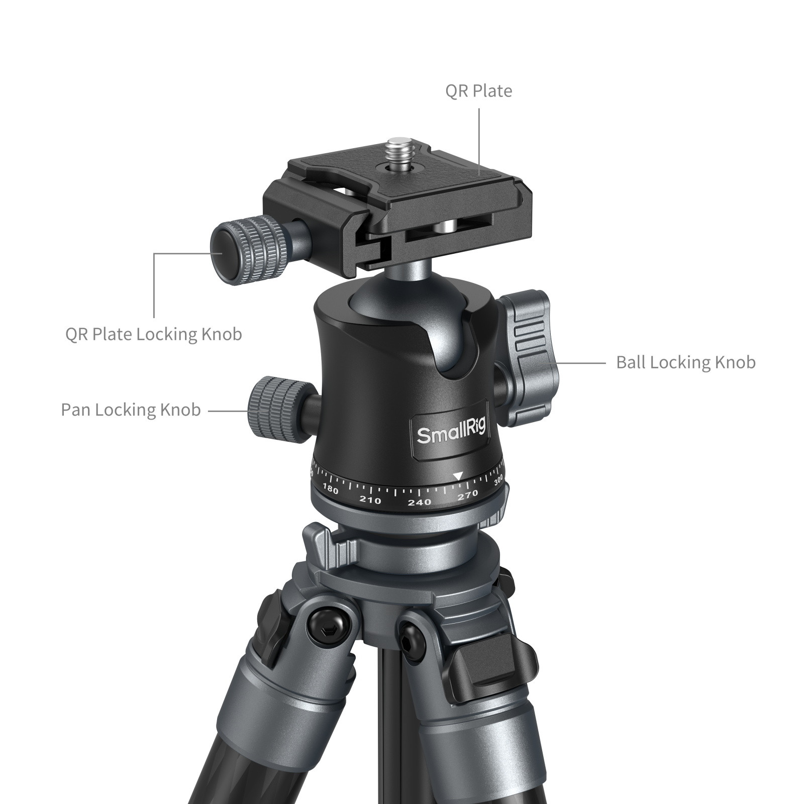 SmallRig Ultra-Light Travel Photography Carbon Fiber Tripod 6598