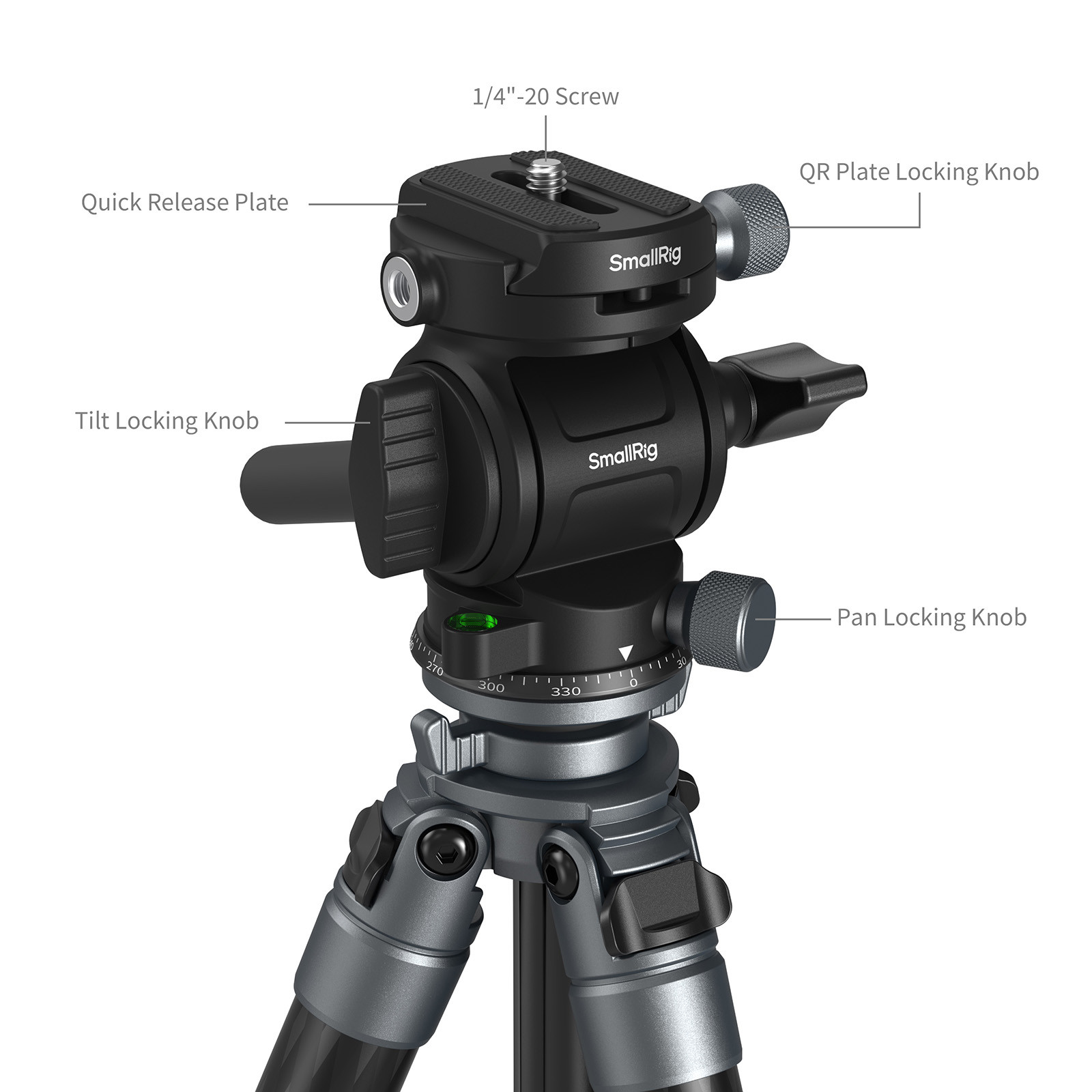 SmallRig Ultra-Light Travel Video Carbon Fiber Tripod 6599