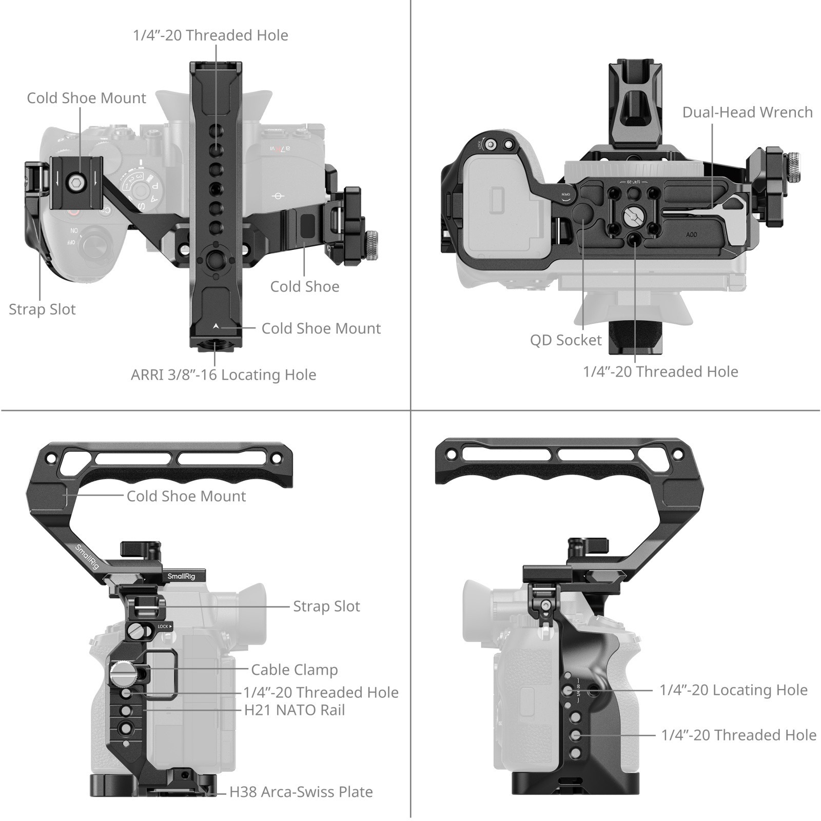 SmallRig Cage Kit for Sony Alpha 7R VI 6703