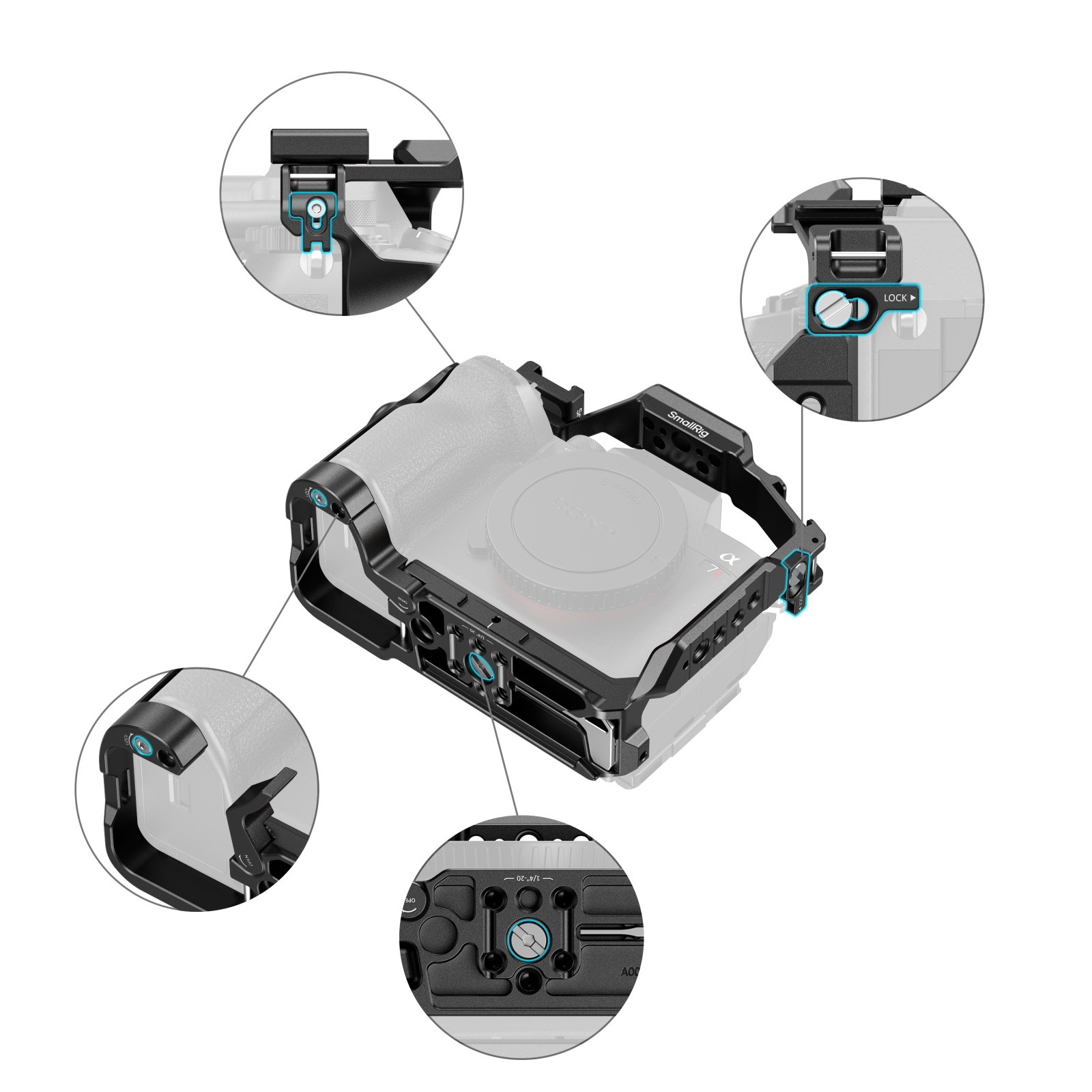 SmallRig Advanced Cage Kit for Sony Alpha 7R VI 6704