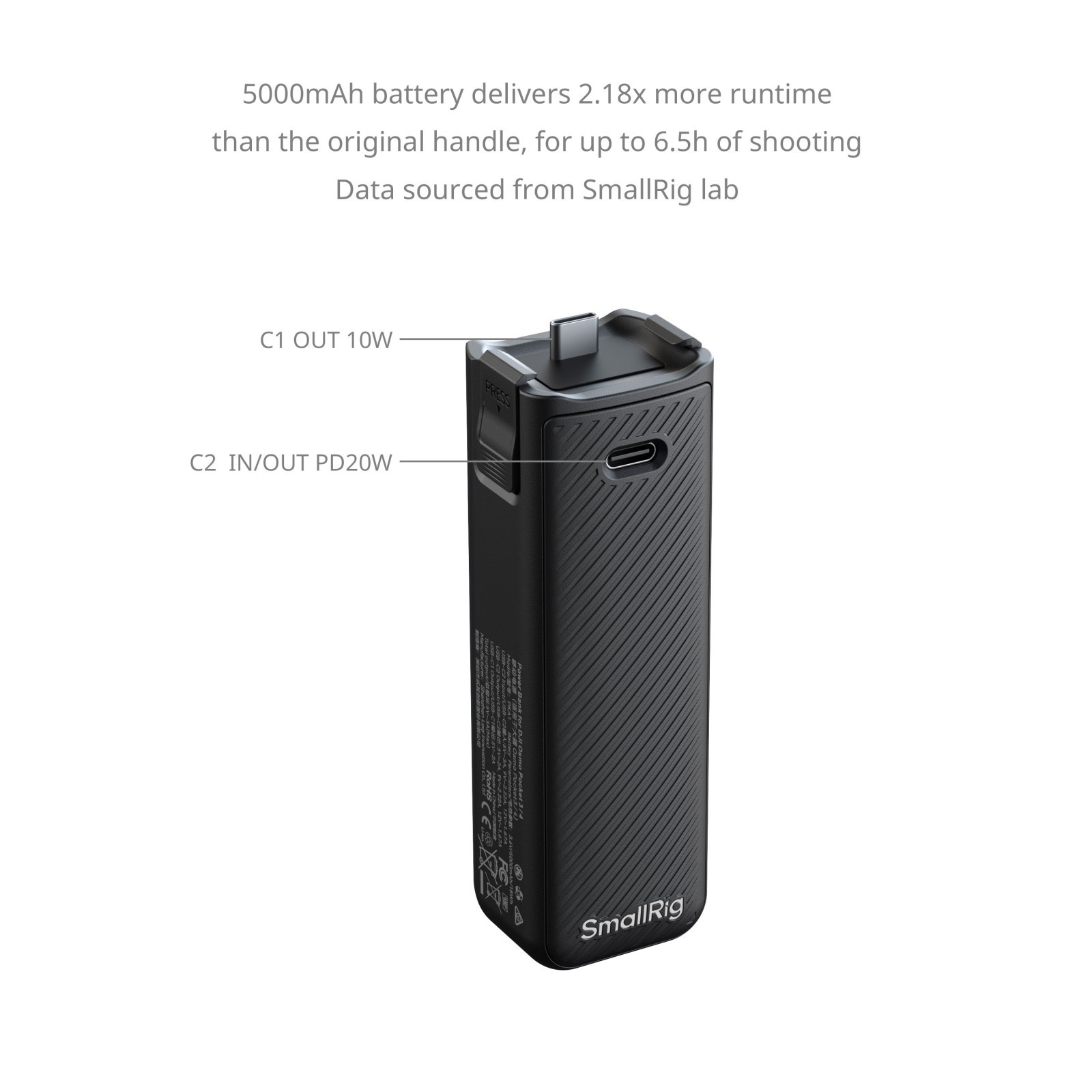 SmallRig Power Bank for DJI Osmo Pocket 3 / 4 / 4P 6713