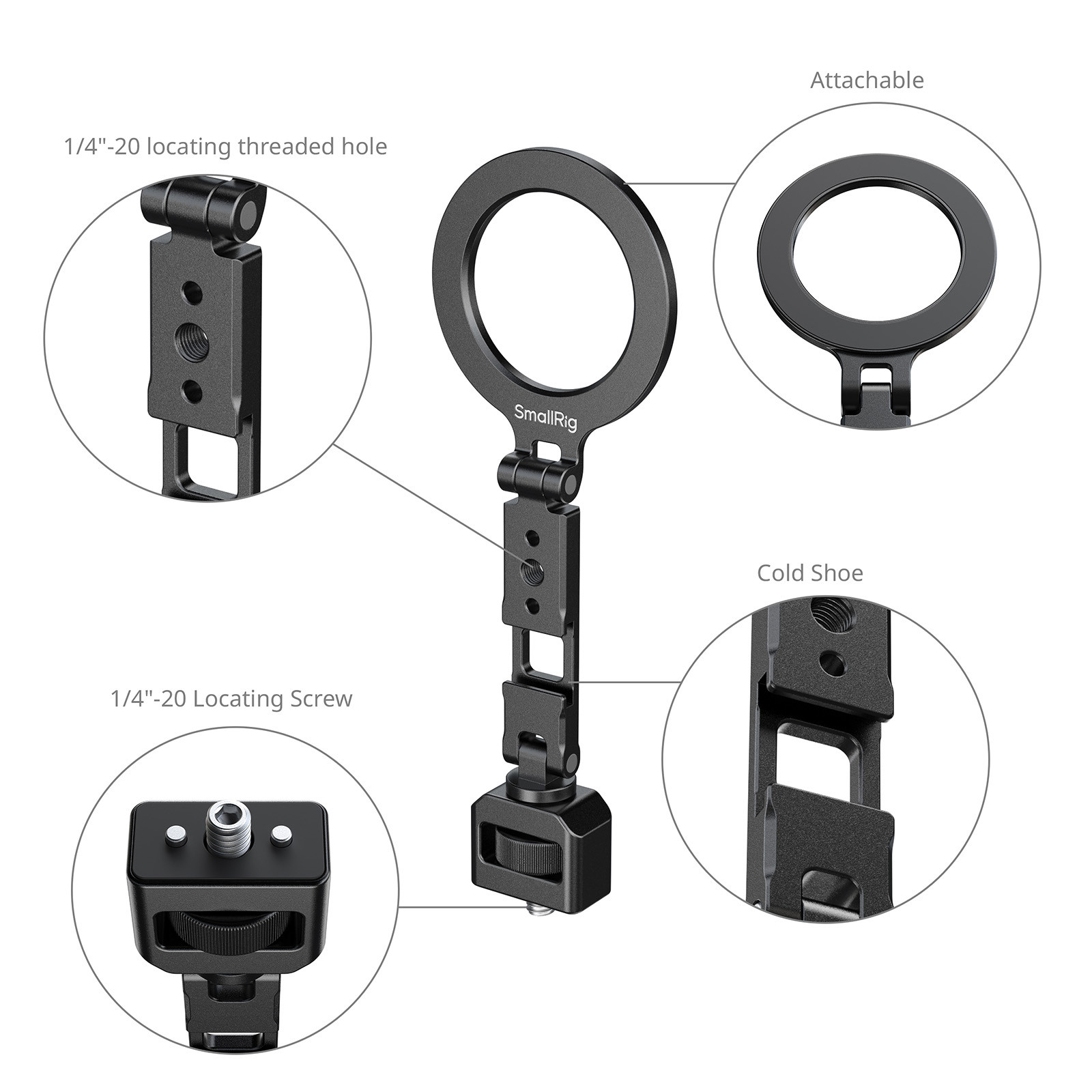 SmallRig Support with 1/4''-20 Locating Screw for Phones 6886