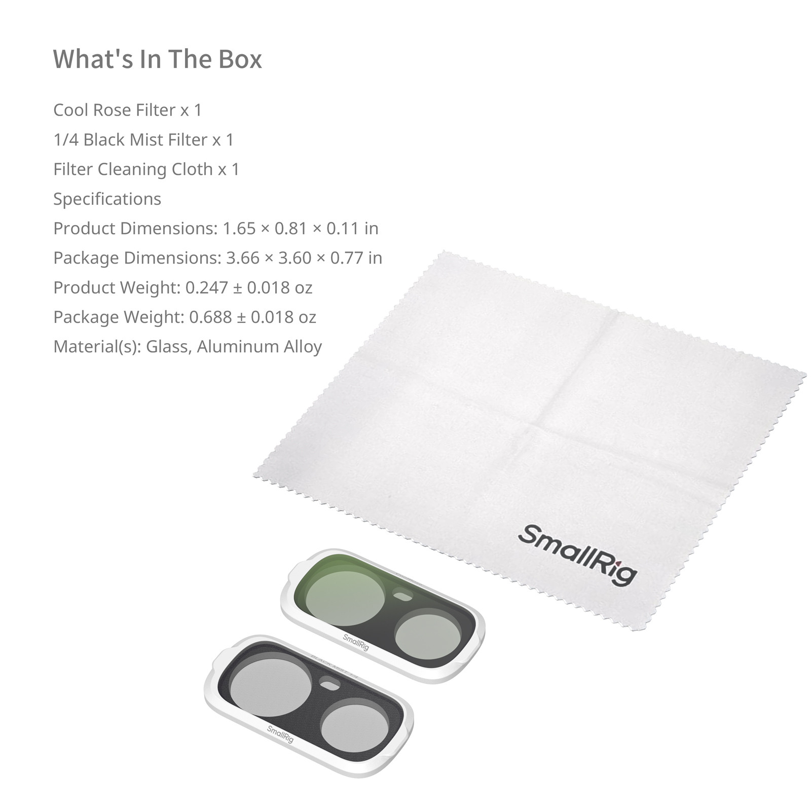 SmallRig Filter Kit for Insta360 Luna Ultra (White) 6998
