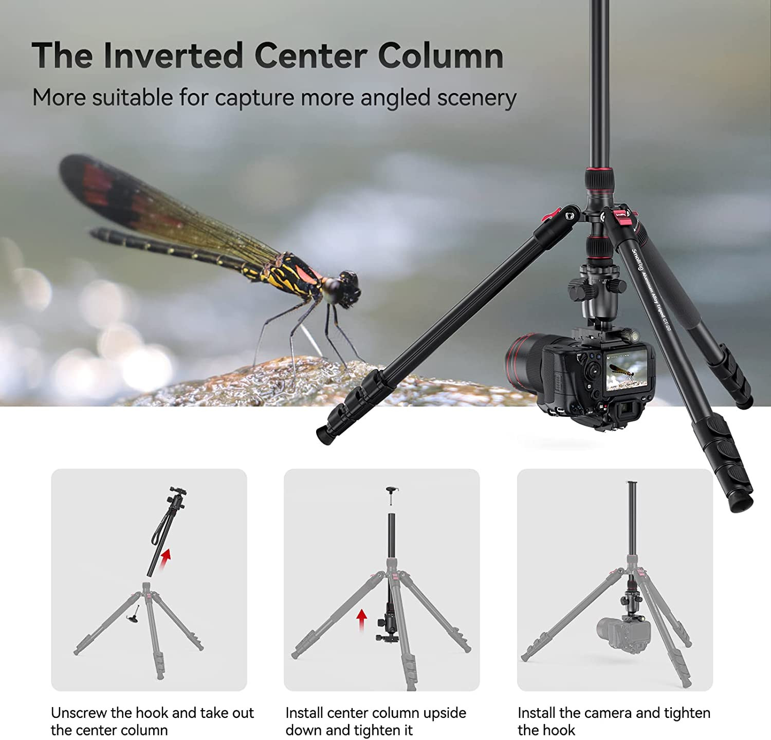 SmallRig CT-20 Aluminium Alloy Tripod 3474C