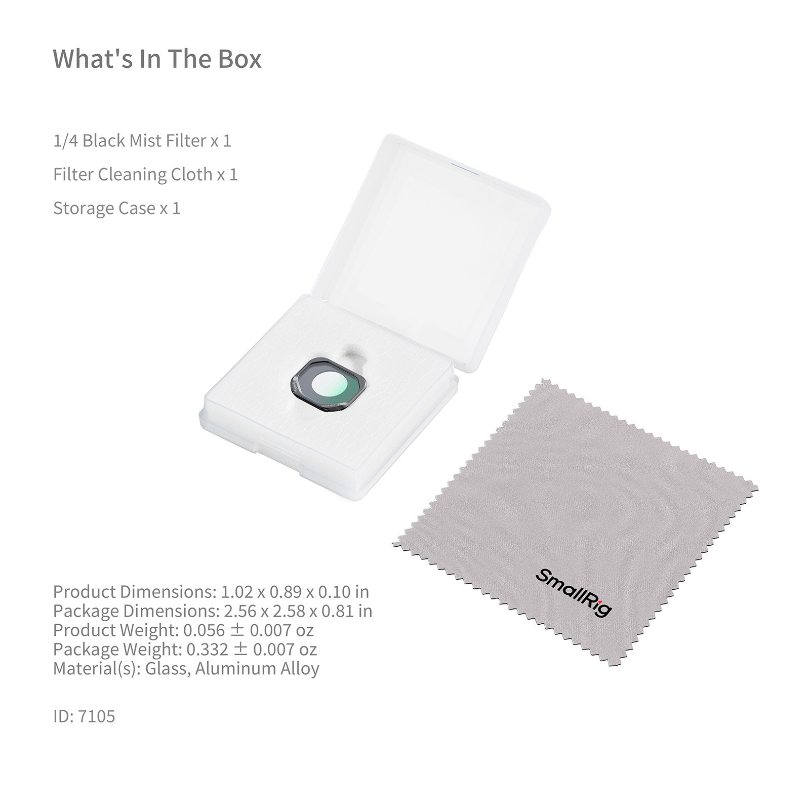 SmallRig Black Mist Filter for Insta360 Luna Pro 7105