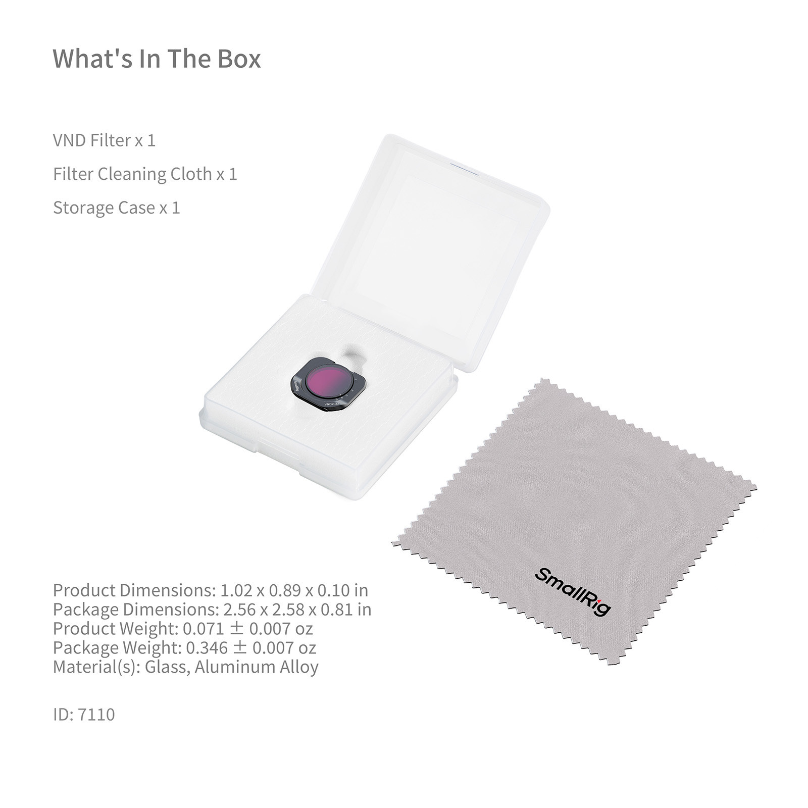 SmallRig VND Filter for Insta360 Luna Pro 7110