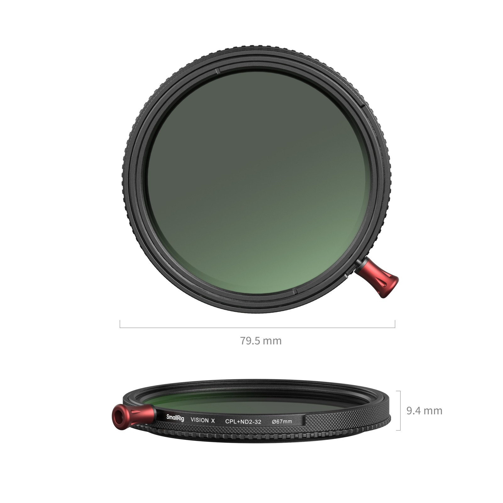 SmallRig "Vision X" 2-in-1 CPL & ND2-32 Filter (67mm) 7322