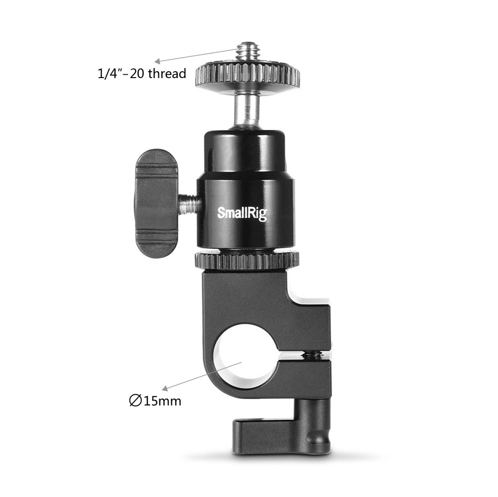 smallrig 15mm rod clamp single camera rod mount for 15mm Smallrig single 15mm rail clamp 1549