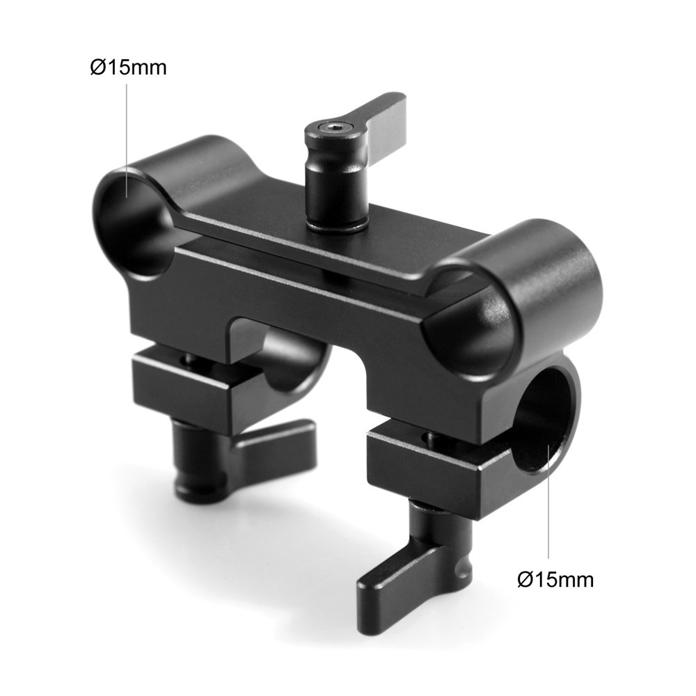 SmallRig Dual to Single 15mm Rod Clamp Adapter 922