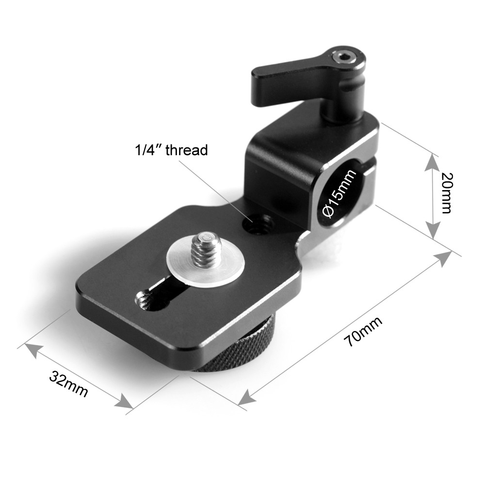SmallRig Rod clamp to attach your monitor or EVF to any 15mm rod 960