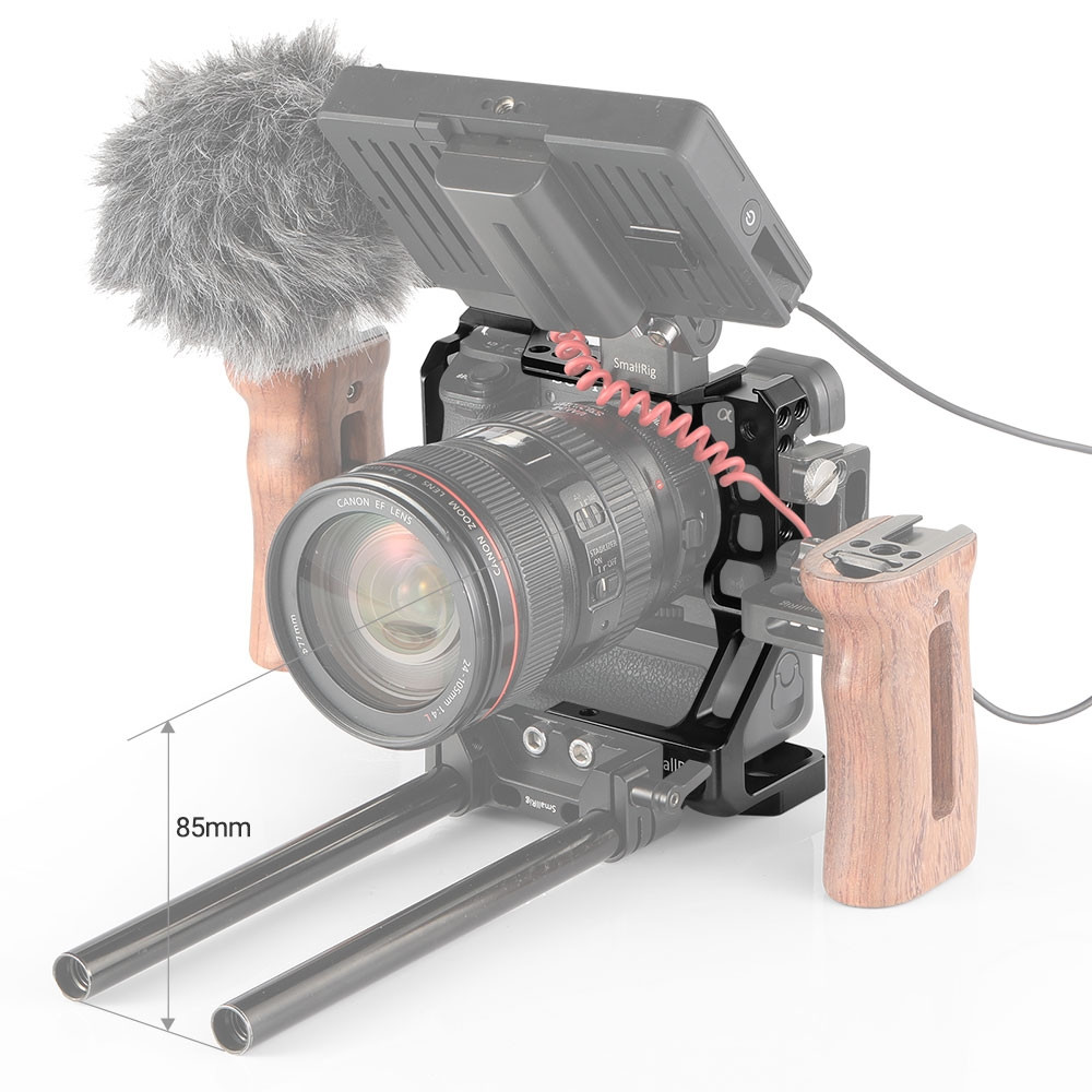 SmallRig Cage for Sony A6000/A6300/A6500 with Meike MK-A6300/A6500 Battery Grip CCS2268