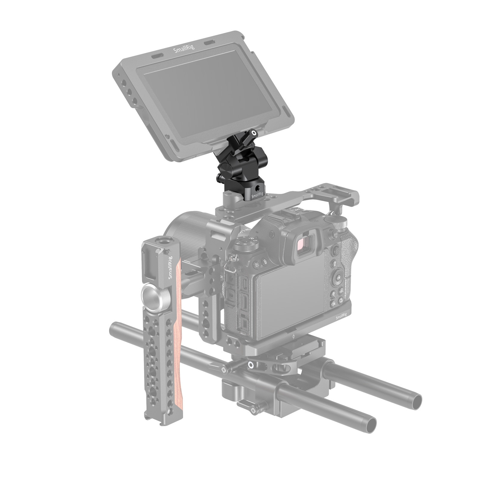 SmallRig Swivel and Tilt Monitor Mount with Nato Clamp（Both Sides） BSE2385