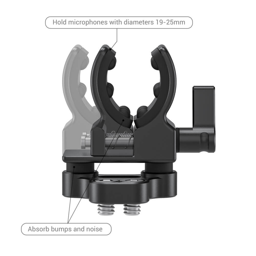 SmallRig Shotgun Microphone Holder (1/4”-20 Screw) BSM2489
