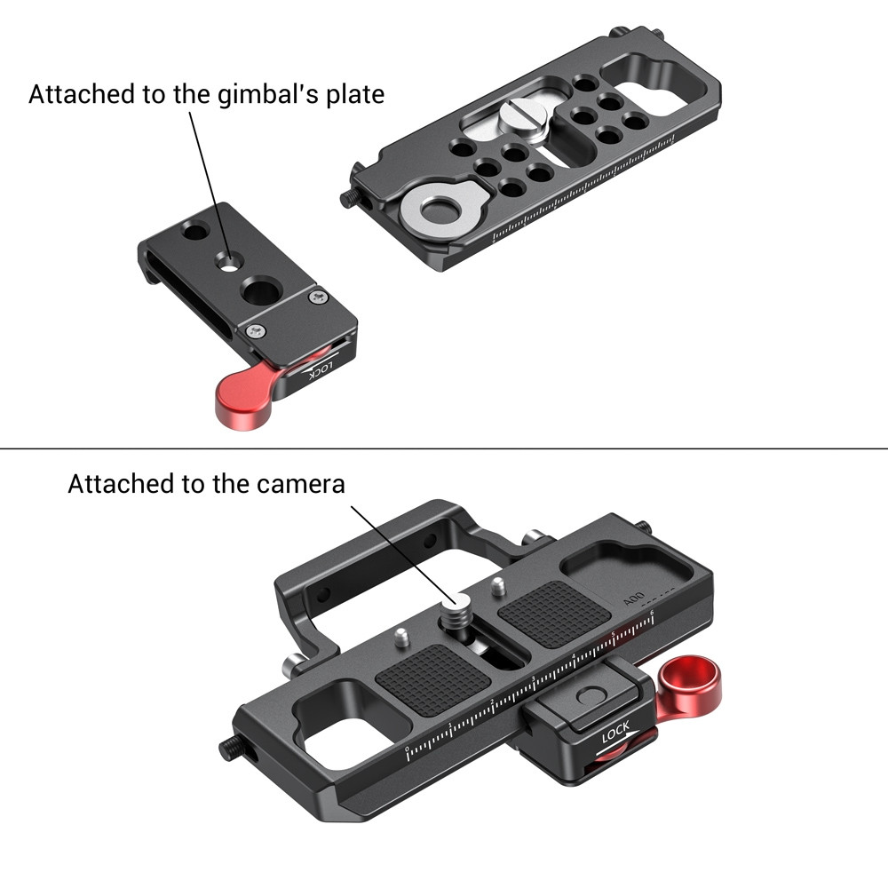 SmallRig Offset Kit for BMPCC 4K / 6K and Ronin S Crane 2 Moza Air 2 BSS2403