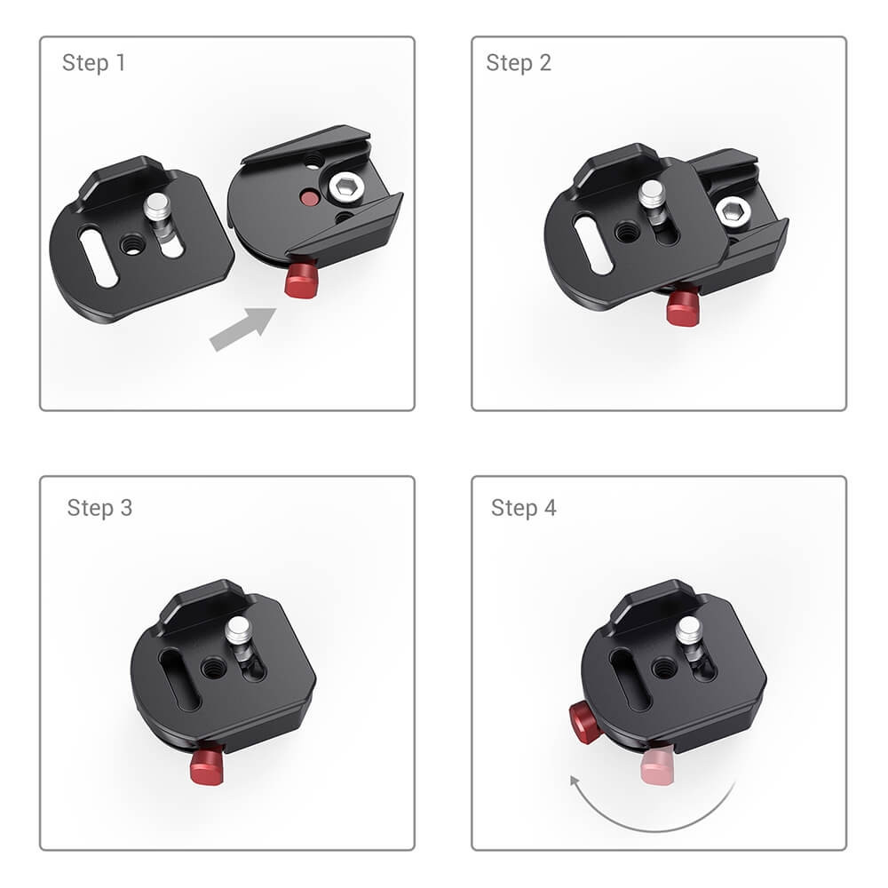 SmallRig Universal Quick Release Mounting Kit for Wireless TX and RX BSW2482