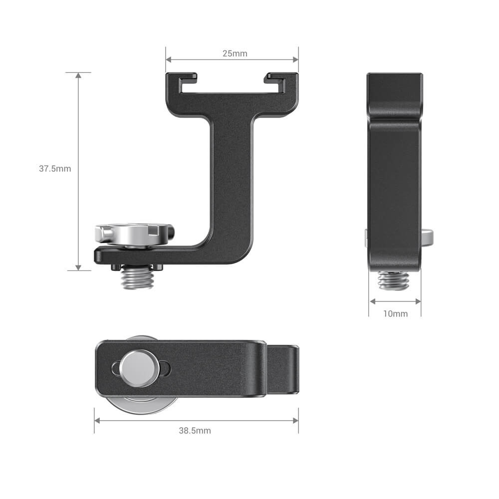 SmallRig 1/4”-20 Thread to Cold shoe adapter for Pro Mobile Cage BUC2637