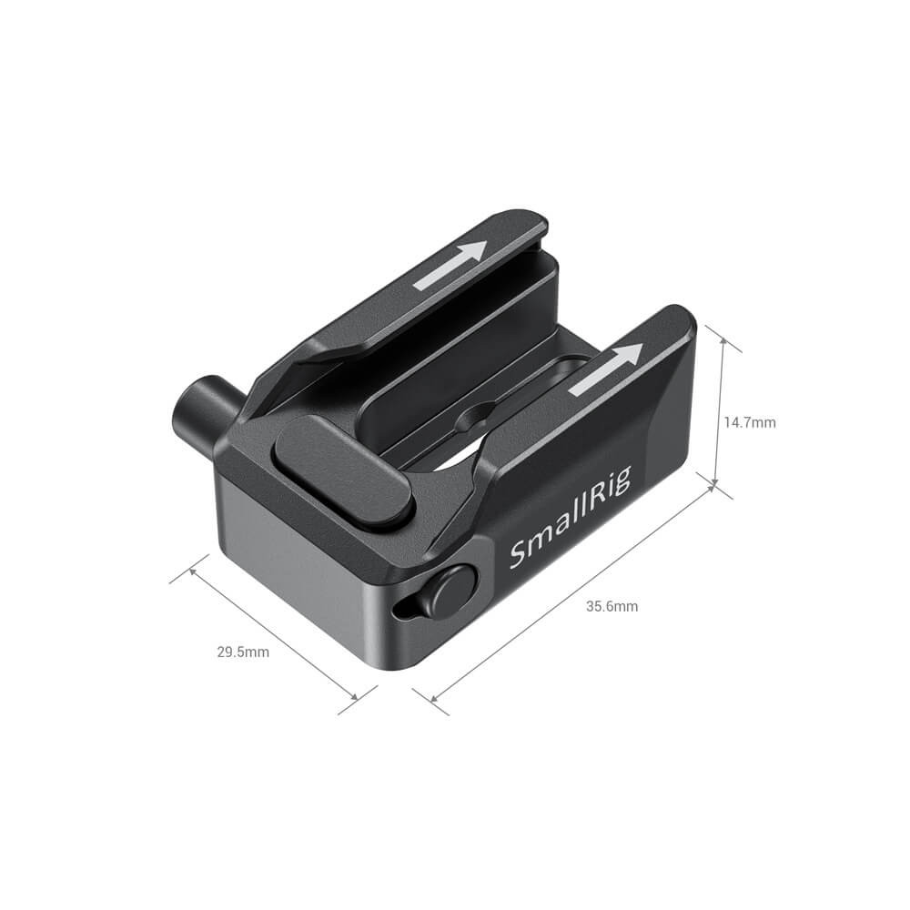 SmallRig Cold Shoe Mount Adapter with Safety Release BUC2806