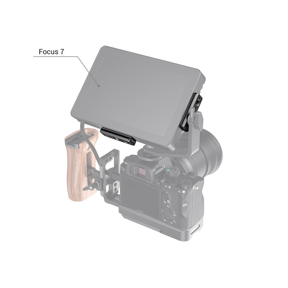 SmallRig Nato Rail Plate for SmallHD Focus 7, Focus HDMI/SDI (5”) and Focus OLED HDMI/SDI (5.5”) BUN2464