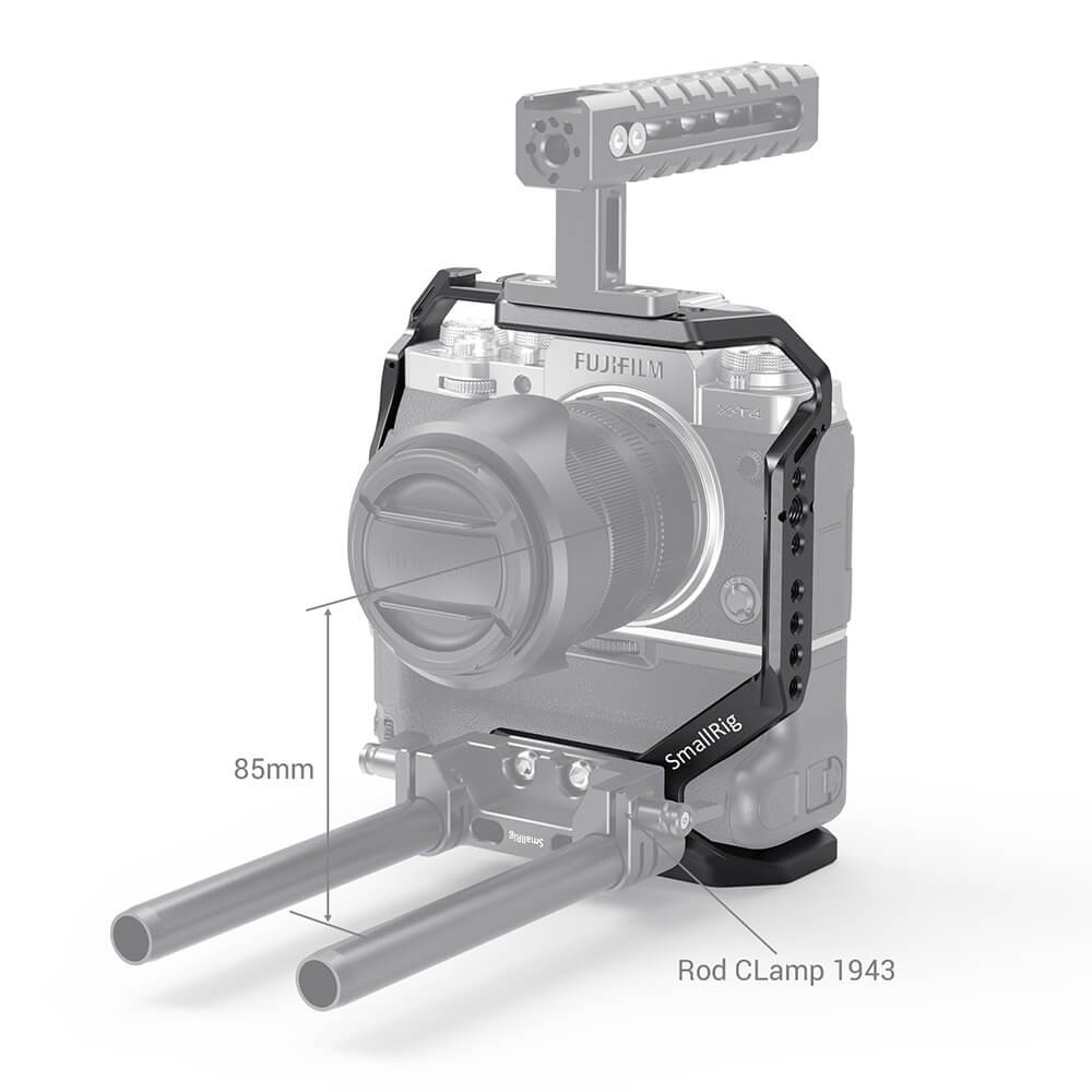 SmallRig Cage for FUJIFILM X-T4 with VG-XT4 Vertical Battery