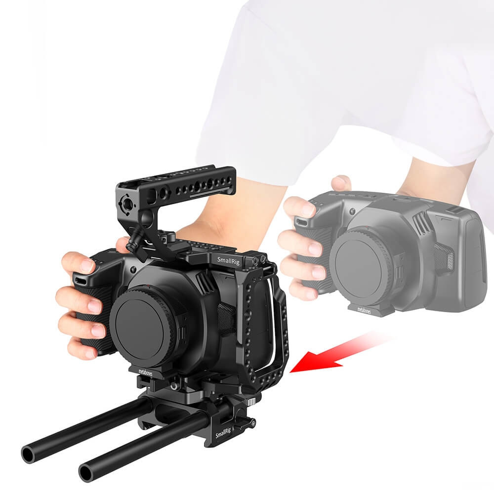 SmallRig QR Half Cage for Blackmagic Design Pocket Cinema Camera 4K & 6K (New Version) CVB2255B