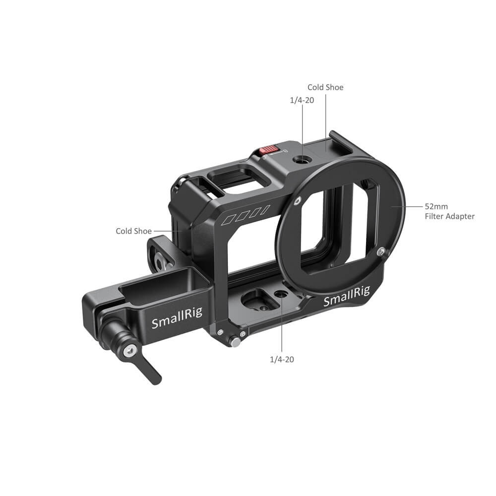 SmallRig Vlogging Cage and Mic Adapter	Holder for GoPro HERO8 Black CVG2678