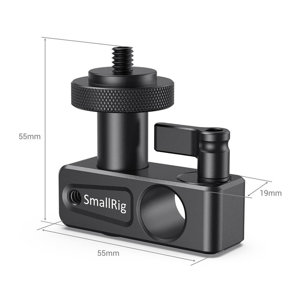 SmallRig 90 Degree 15mm Rod Clamp with 1/4”-20 Screw Adapter DCD1112B