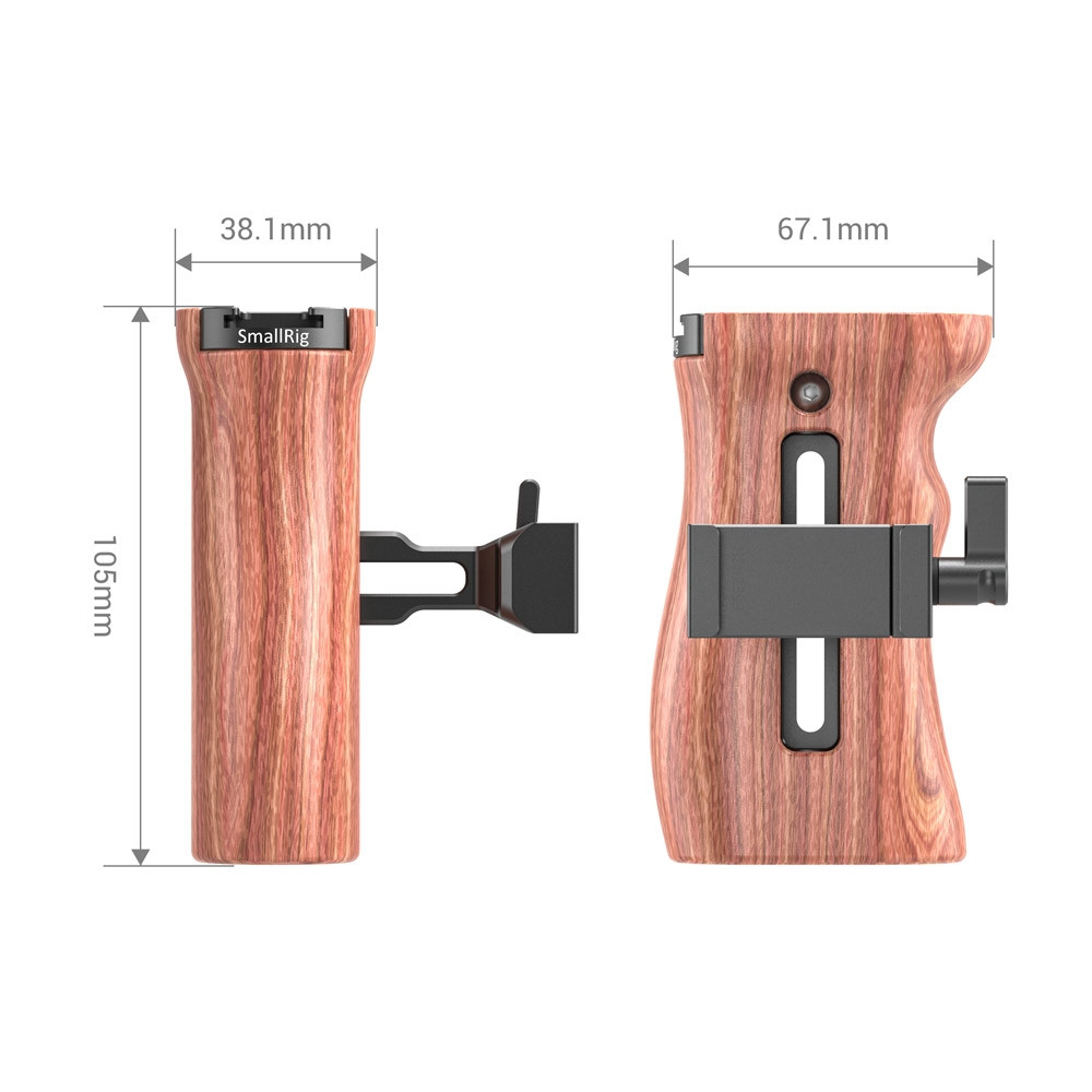 SmallRig Arca Compatible Wooden Side Handle HSN2399