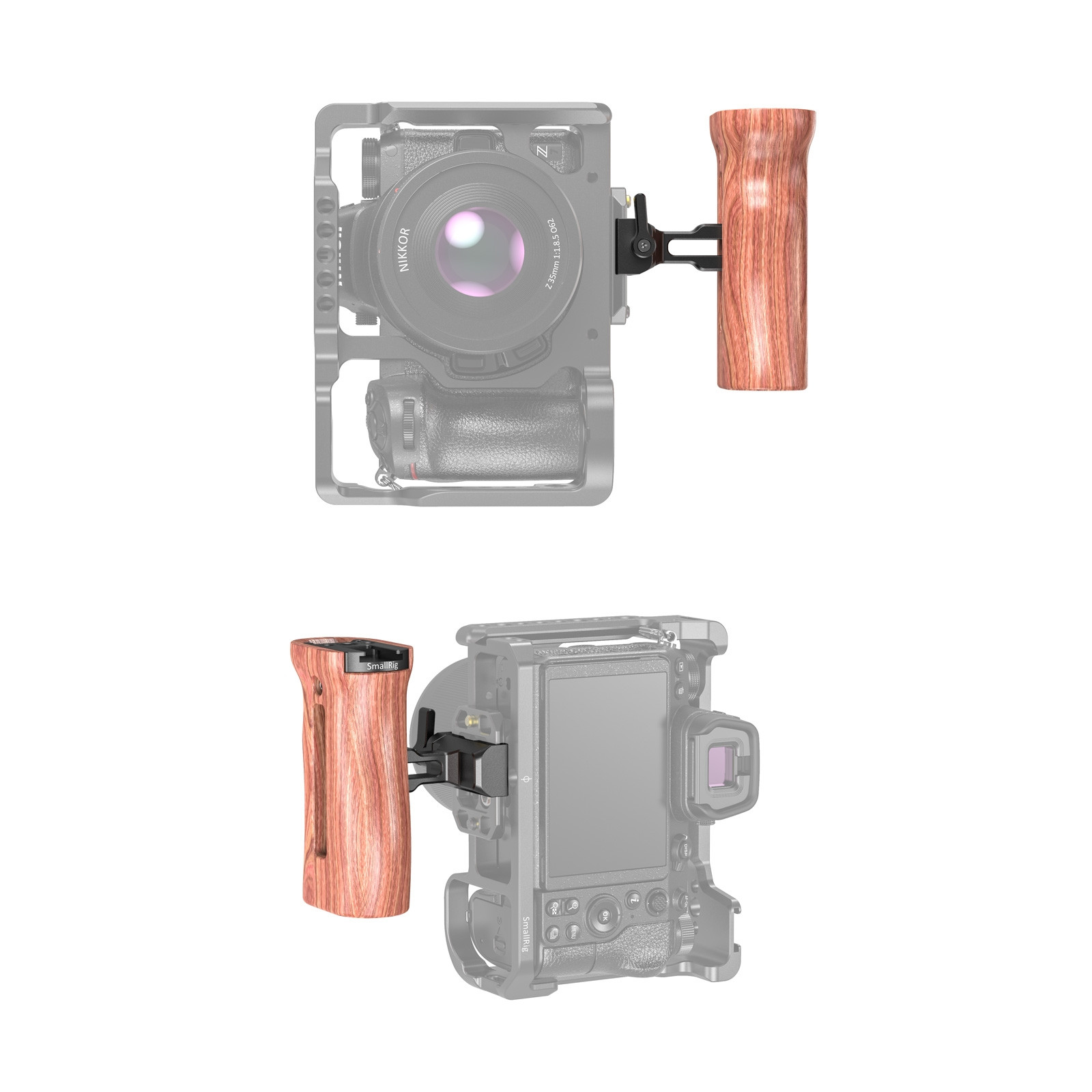 SmallRig Arca Compatible Wooden Side Handle HSN2399