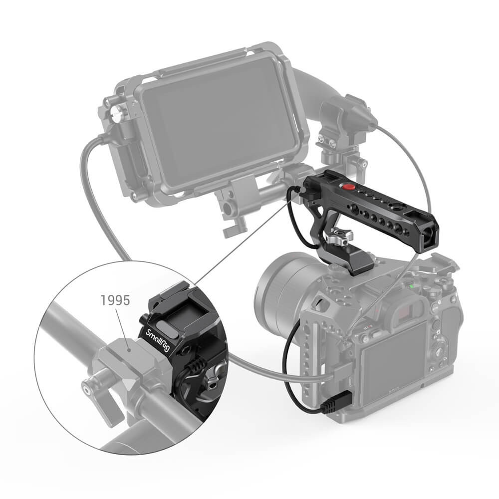 SmallRig NATO Top Handle with Record Start/Stop Remote Trigger for Sony Mirrorless Cameras HTN2670B