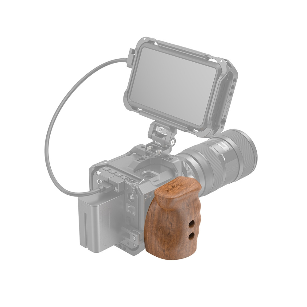 SmallRig Quick Release Wooden Grip for Z CAM E2 Series