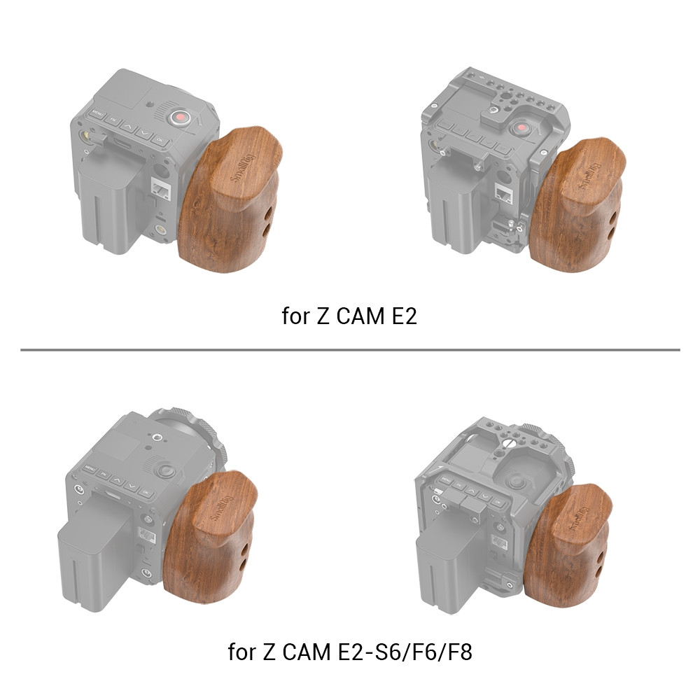 SmallRig Quick Release Wooden Grip for Z CAM E2 Series Cameras HTS2457