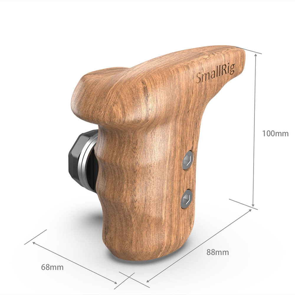 SmallRig Left Side Wooden Grip with Arri Rosette Bolt-On Mount KSAP2757