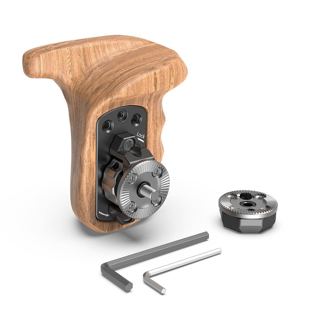 SmallRig Left Side Wooden Grip with Arri Rosette Bolt-On Mount KSAP2757