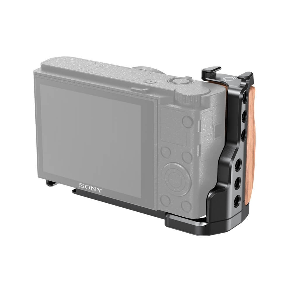 SmallRig L-Shaped Wooden Grip with Cold Shoe for Sony RX100