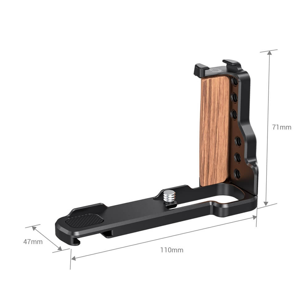 SmallRig L-Shaped Wooden Grip with Cold Shoe for Sony RX100 III/IV/V(VA)/VI/VII LCS2438