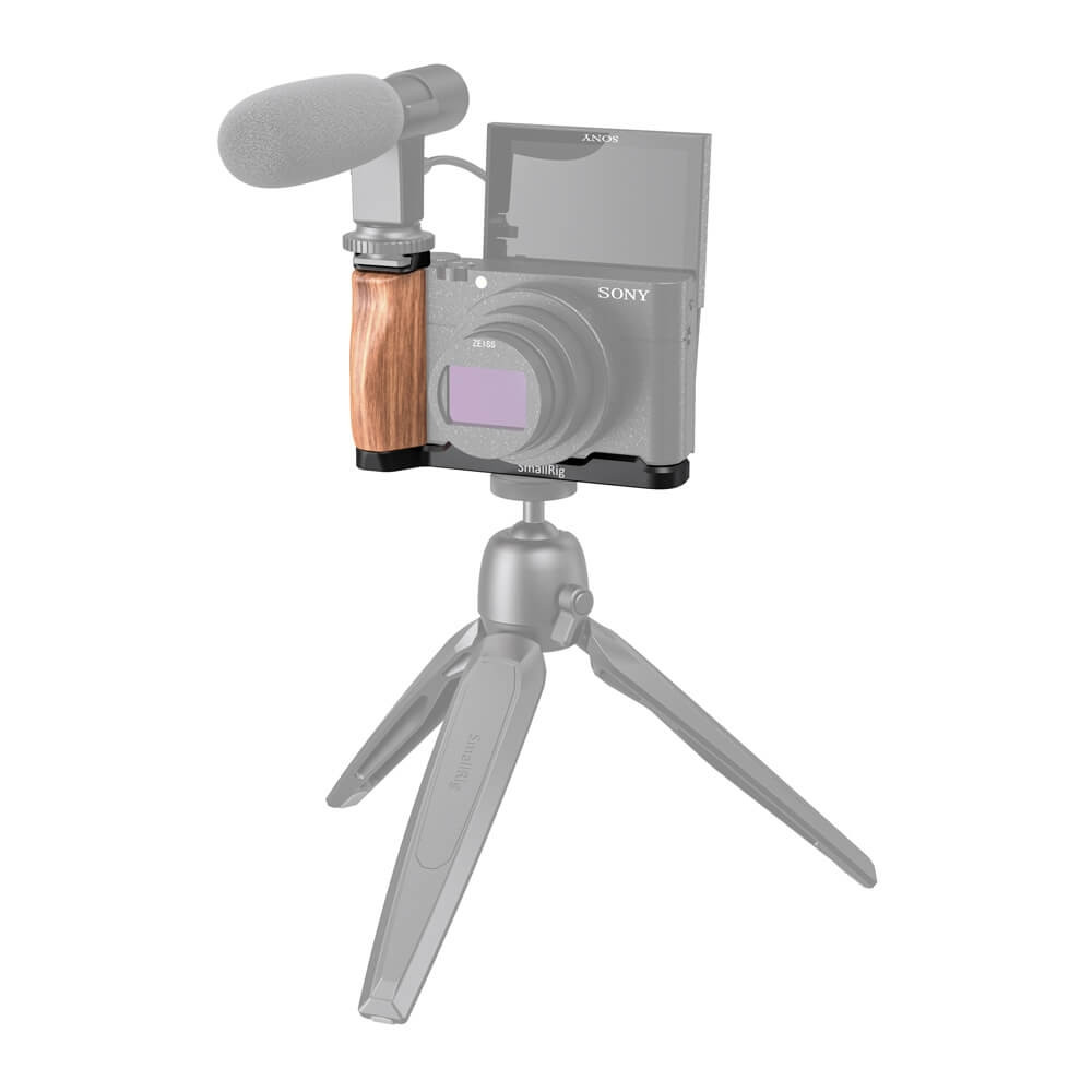 SmallRig L-Shaped Wooden Grip with Cold Shoe for Sony RX100