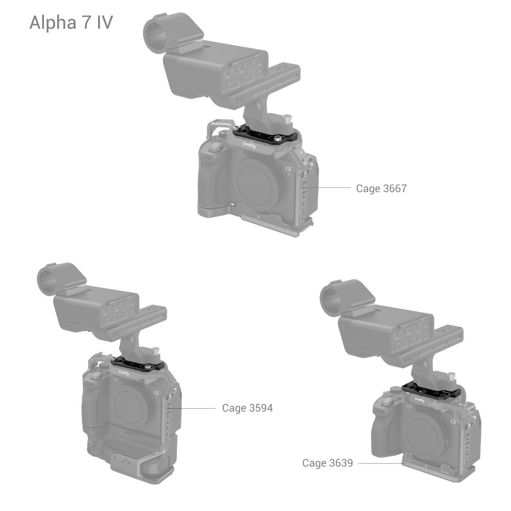 SmallRig Sony FX30/FX3 XLR Handle Adapter Plate MD4019